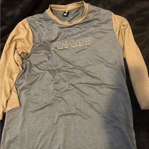 Flylow Men's Long Sleeve Tee - Gray and Tan